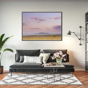 Nua Photography Print Lambay Island Pastel Sunset from Malahide Beach, Co. Dublin Lambay Island Sunset Malahide Beach Print | Nua Photography