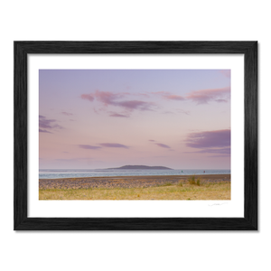 Nua Photography Print Lambay Island Pastel Sunset from Malahide Beach, Co. Dublin Lambay Island Sunset Malahide Beach Print | Nua Photography