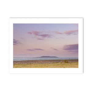Nua Photography Print Lambay Island Pastel Sunset from Malahide Beach, Co. Dublin Lambay Island Sunset Malahide Beach Print | Nua Photography