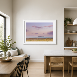 Nua Photography Print Lambay Island Pastel Sunset from Malahide Beach, Co. Dublin Lambay Island Sunset Malahide Beach Print | Nua Photography
