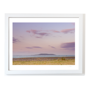 Nua Photography Print Lambay Island Pastel Sunset from Malahide Beach, Co. Dublin Lambay Island Sunset Malahide Beach Print | Nua Photography