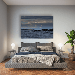 Nua Photography Print Lambay Island Rocky Outcrop and Stormy Seas from Rush, Co. Dublin Lambay Island Stormy Seas from Rush Print | Nua Photography