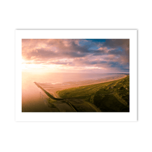 laytown-beach-sunset-aerial-panorama PM