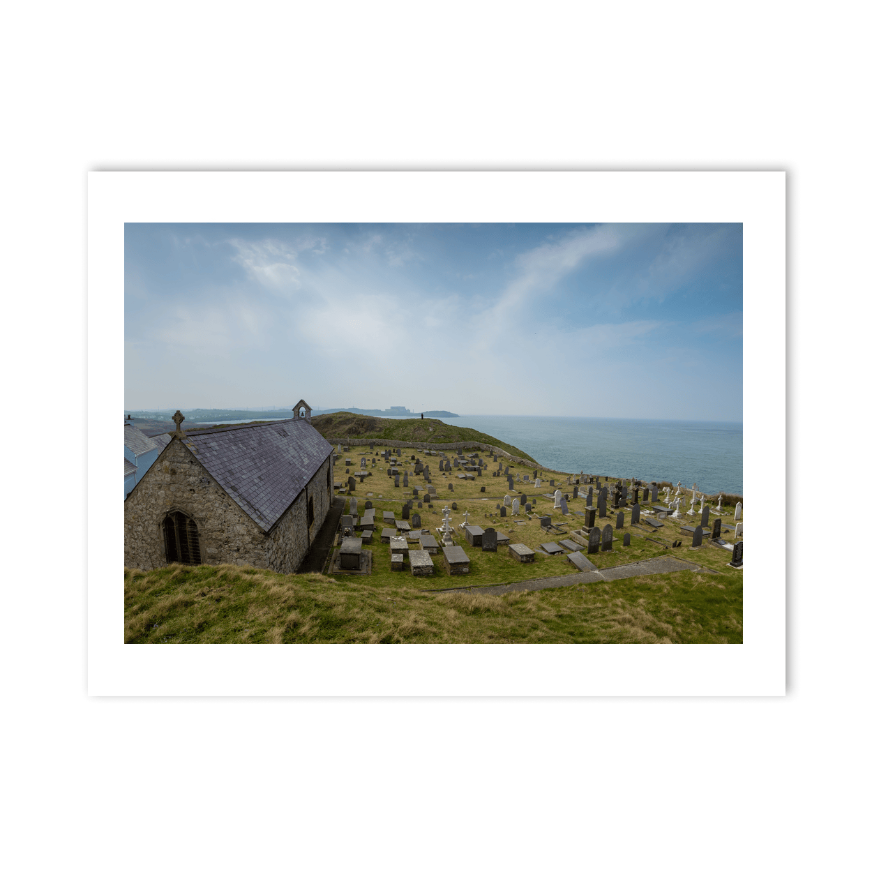 Nua Photography Print Llanbadrig Church and Cemetery Coastal View, Anglesey Wales Llanbadrig Church Cemetery Coastal View Print | Nua Photography
