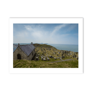 Nua Photography Print Llanbadrig Church and Cemetery Coastal View, Anglesey Wales Llanbadrig Church Cemetery Coastal View Print | Nua Photography