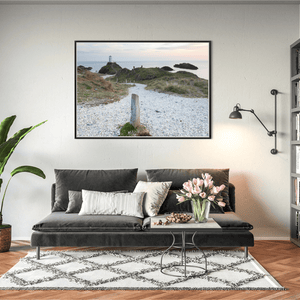 Nua Photography Print Llanddwyn Island Lighthouse Coastal Path at Dusk, Anglesey Wales Llanddwyn Island Lighthouse Coastal Path Print | Nua Photography