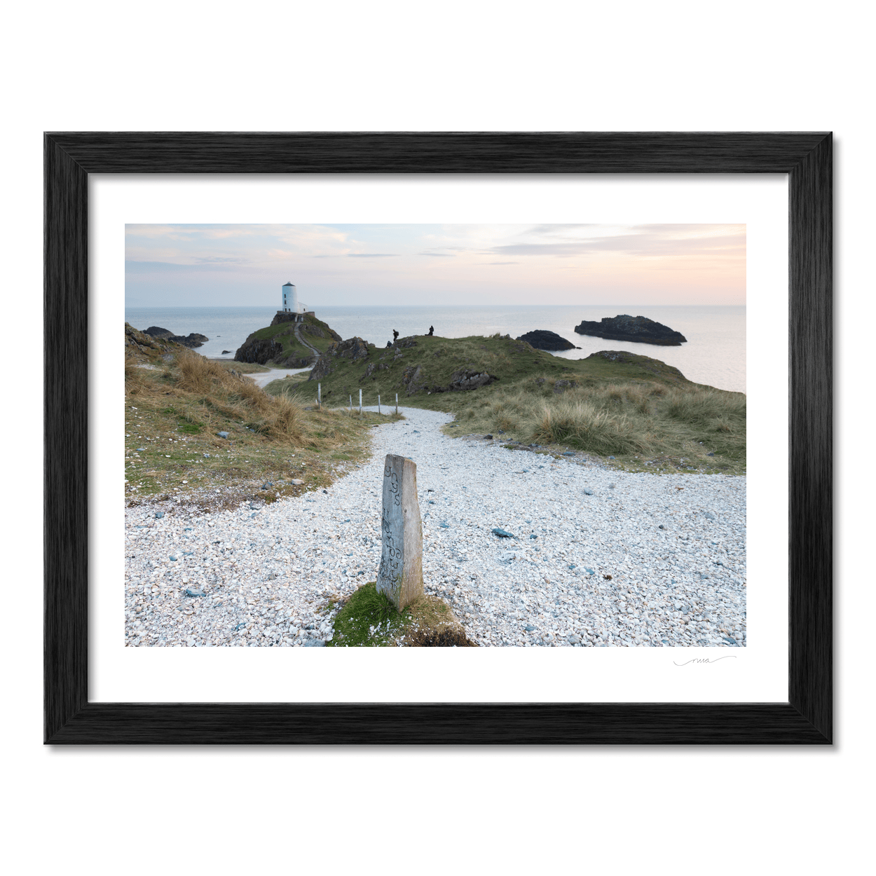 Nua Photography Print Llanddwyn Island Lighthouse Coastal Path at Dusk, Anglesey Wales Llanddwyn Island Lighthouse Coastal Path Print | Nua Photography