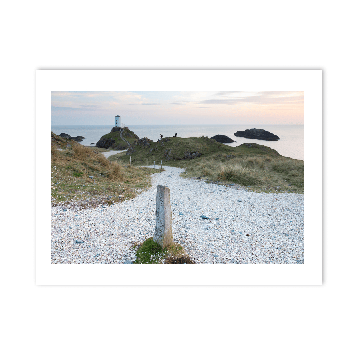 Nua Photography Print Llanddwyn Island Lighthouse Coastal Path at Dusk, Anglesey Wales Llanddwyn Island Lighthouse Coastal Path Print | Nua Photography