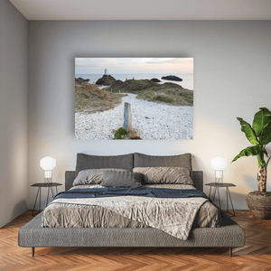 Nua Photography Print Llanddwyn Island Lighthouse Coastal Path at Dusk, Anglesey Wales Llanddwyn Island Lighthouse Coastal Path Print | Nua Photography