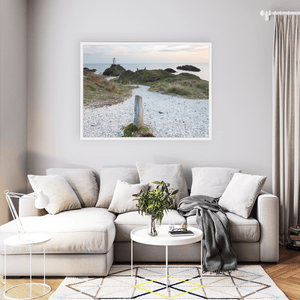 Nua Photography Print Llanddwyn Island Lighthouse Coastal Path at Dusk, Anglesey Wales Llanddwyn Island Lighthouse Coastal Path Print | Nua Photography