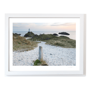 Nua Photography Print Llanddwyn Island Lighthouse Coastal Path at Dusk, Anglesey Wales Llanddwyn Island Lighthouse Coastal Path Print | Nua Photography