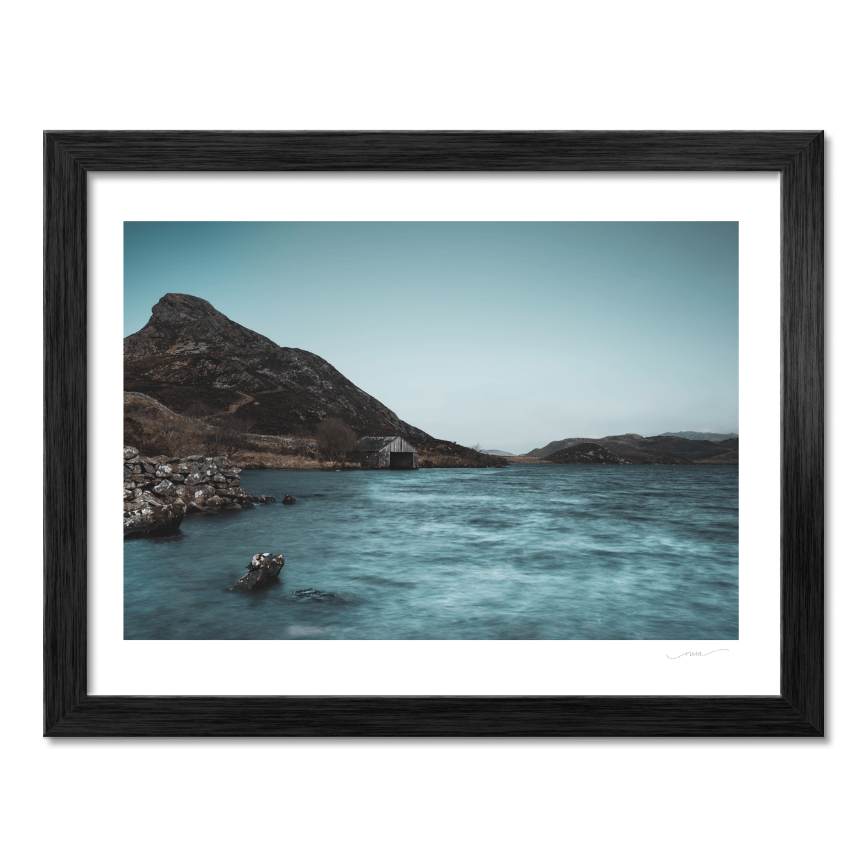 Nua Photography Print Llyn Cregennen Boathouse and Mountain, Snowdonia, Wales Llyn Cregennen Boathouse Snowdonia Wales Print | Nua Photography
