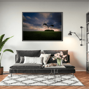 lone-pine-tree-ancient-mound-sunset BFW