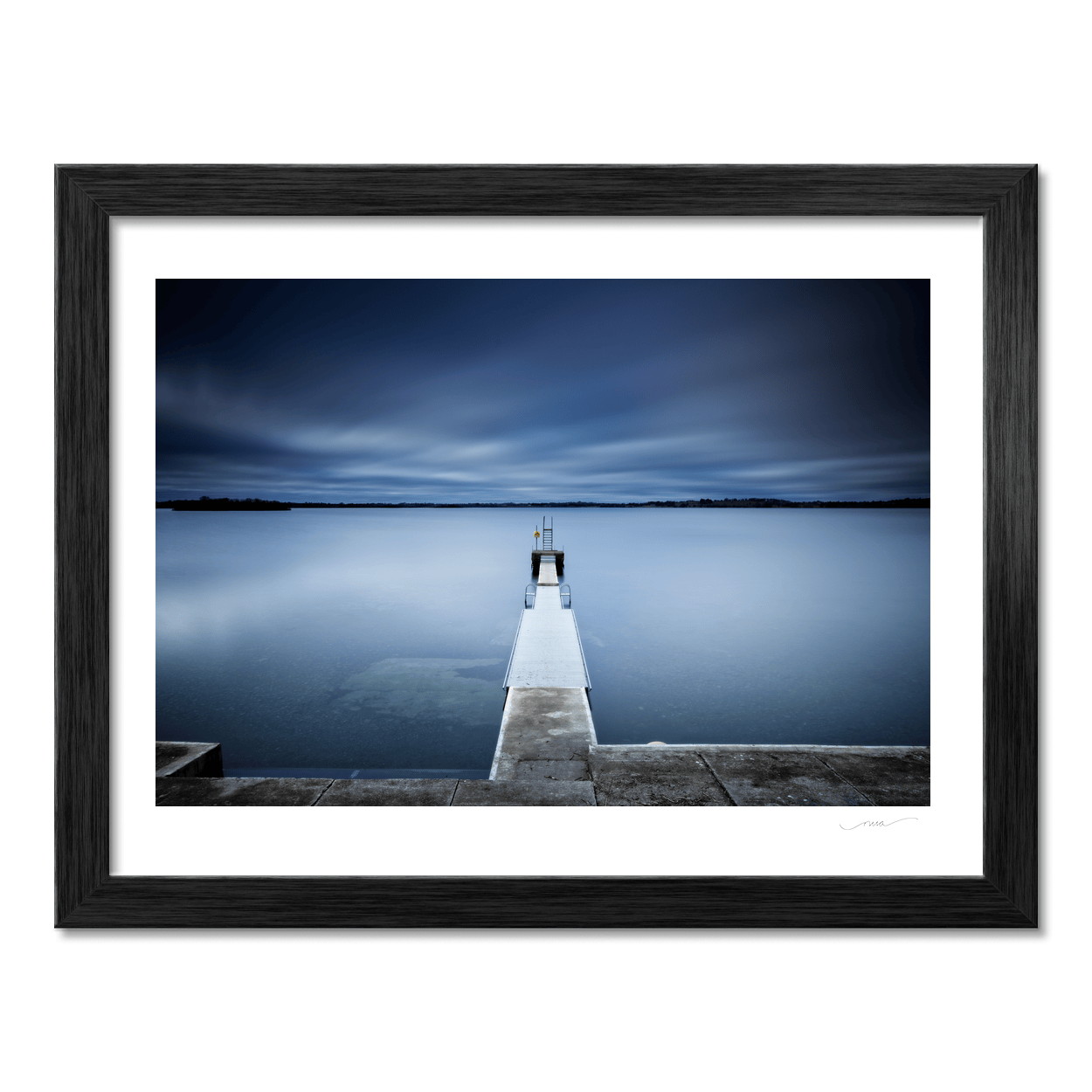 lough-ennell-diving-board-calm-blue-hour PM