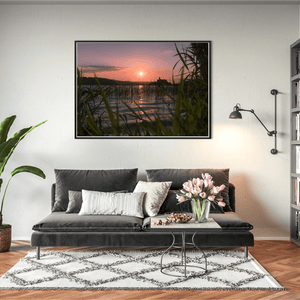 lough-key-castle-island-sunset-reeds-2 BFW
