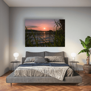 lough-key-castle-island-sunset-reeds-2 Pano
