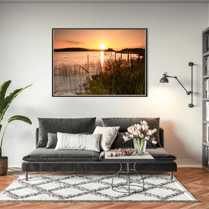 lough-key-castle-island-sunset-reeds BFW