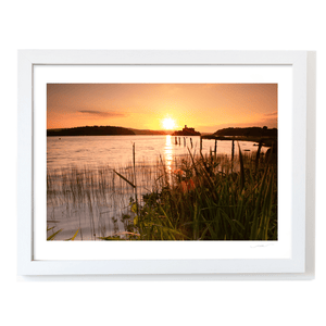 lough-key-castle-island-sunset-reeds WF