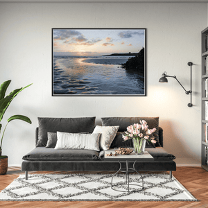 Nua Photography Print Loughshinny Beach with Drumanagh Promontory at Sunset, Co. Dublin Loughshinny Beach Drumanagh Sunset Print | Nua Photography