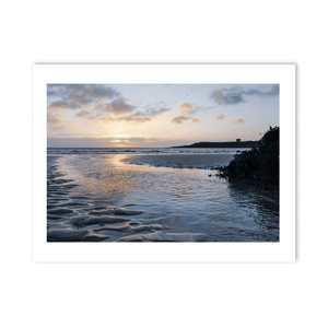 Nua Photography Print Loughshinny Beach with Drumanagh Promontory at Sunset, Co. Dublin Loughshinny Beach Drumanagh Sunset Print | Nua Photography