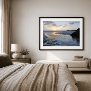 Nua Photography Print Loughshinny Beach with Drumanagh Promontory at Sunset, Co. Dublin Loughshinny Beach Drumanagh Sunset Print | Nua Photography