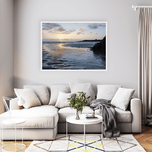 Nua Photography Print Loughshinny Beach with Drumanagh Promontory at Sunset, Co. Dublin Loughshinny Beach Drumanagh Sunset Print | Nua Photography