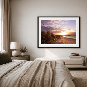Nua Photography Print Malahide Estuary Beach Sunset Through the Dunes, Co. Dublin Malahide Beach Sunset Print | Nua Photography