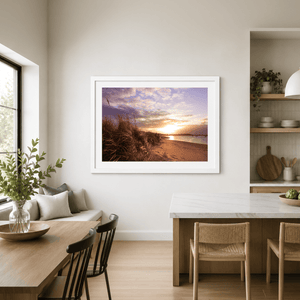 Nua Photography Print Malahide Estuary Beach Sunset Through the Dunes, Co. Dublin Malahide Beach Sunset Print | Nua Photography