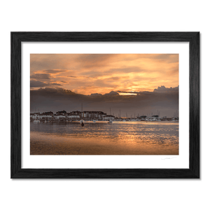 Nua Photography Print The Marina Malahide Golden Sunset, Co. Dublin Malahide Marina Sunset Print | Nua Photography