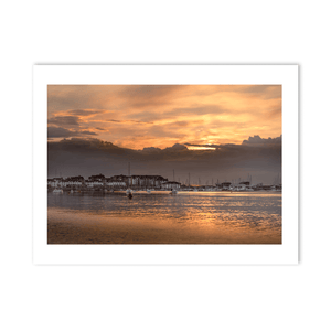 Nua Photography Print The Marina Malahide Golden Sunset, Co. Dublin Malahide Marina Sunset Print | Nua Photography