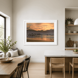 Nua Photography Print The Marina Malahide Golden Sunset, Co. Dublin Malahide Marina Sunset Print | Nua Photography