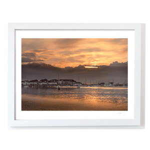 Nua Photography Print The Marina Malahide Golden Sunset, Co. Dublin Malahide Marina Sunset Print | Nua Photography