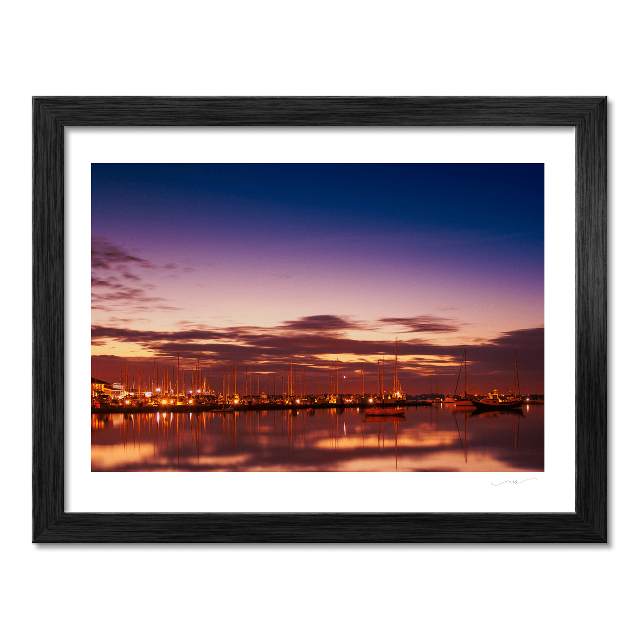 Nua Photography Print Malahide Marina at Twilight, Co. Dublin Malahide Marina Twilight Print | Nua Photography