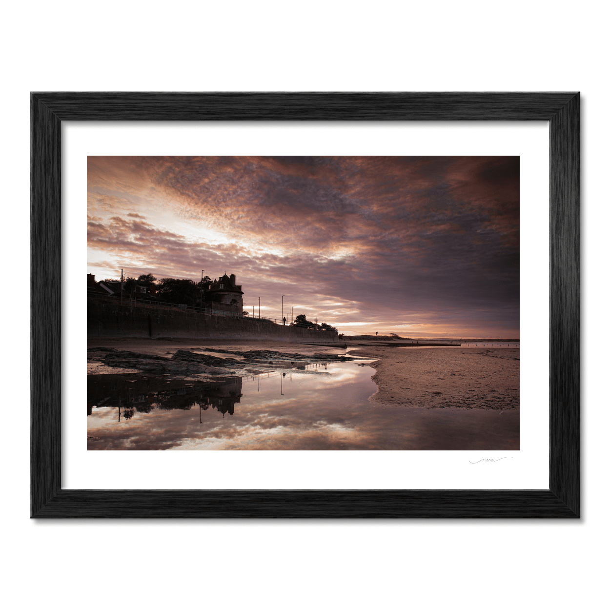 Nua Photography Print Malahide Martello Tower Sunset Reflection, Co. Dublin Malahide Martello Tower Sunset Print | Nua Photography
