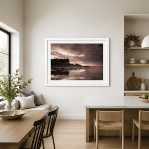 Nua Photography Print Malahide Martello Tower Sunset Reflection, Co. Dublin Malahide Martello Tower Sunset Print | Nua Photography