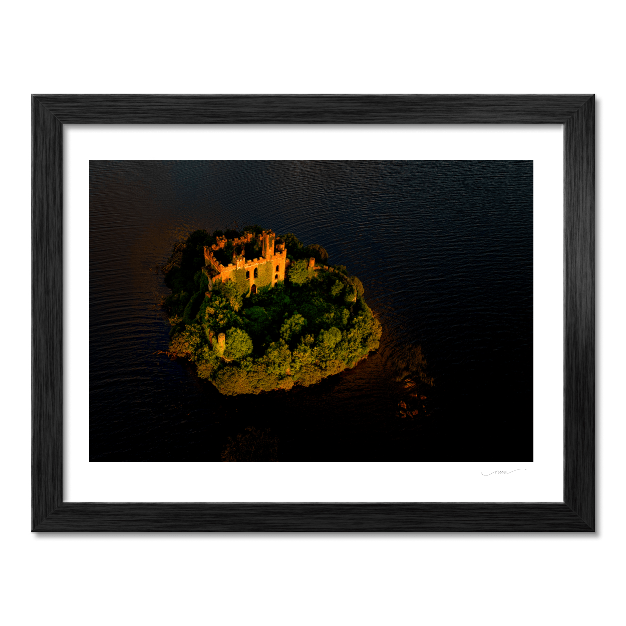 mcdermotts-castle-island-aerial-golden-hour PM