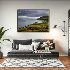 Nua Photography Print Murlough Bay Dramatic Skies and Rolling Green Hills, Co. Antrim Murlough Bay Dramatic Skies Green Hills Print | Nua Photography