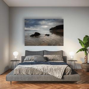 mussenden-temple-downhill-beach-moody-sky Pano
