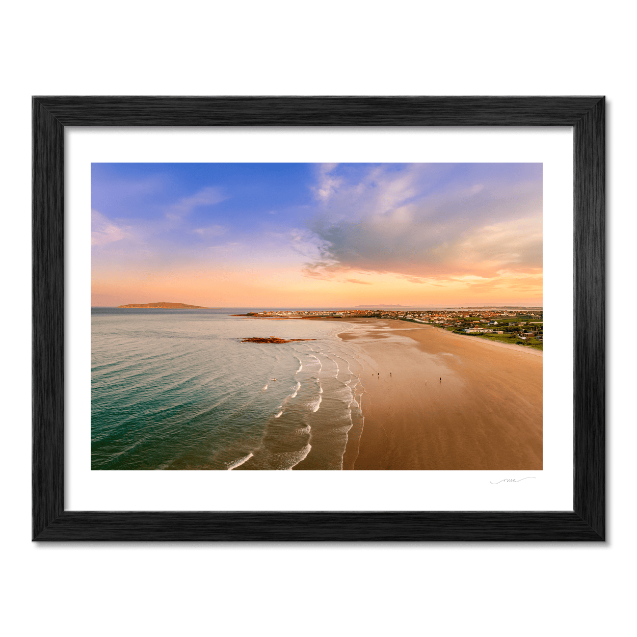 north-beach-rush-aerial-sunset-golden-hour PM