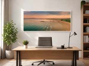 north-beach-rush-aerial-sunset-lambay WF-Office