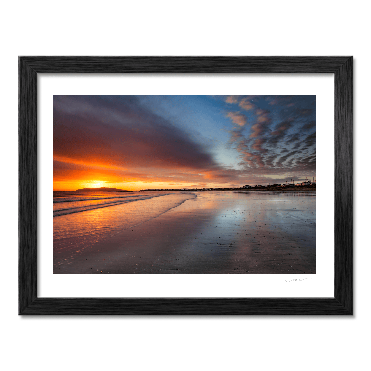 Nua Photography Print North Beach Rush Sunset Reflections, Co. Dublin North Beach Rush Sunset Reflections | Nua Photography