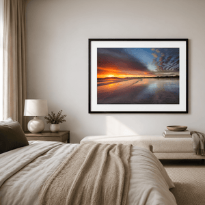 Nua Photography Print North Beach Rush Sunset Reflections, Co. Dublin North Beach Rush Sunset Reflections | Nua Photography