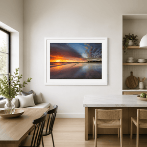 Nua Photography Print North Beach Rush Sunset Reflections, Co. Dublin North Beach Rush Sunset Reflections | Nua Photography