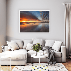 Nua Photography Print North Beach Rush Sunset Reflections, Co. Dublin North Beach Rush Sunset Reflections | Nua Photography