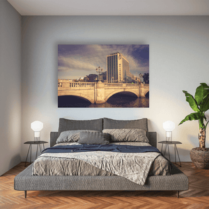oconnell-bridge-river-liffey-evening Pano