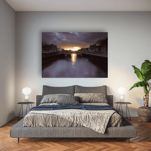oconnell-bridge-river-liffey-sunset Pano