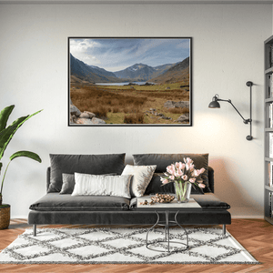 Nua Photography Print Ogwen Valley and Tryfan Mountain, Snowdonia, Wales Ogwen Valley and Tryfan Mountain Snowdonia Print | Nua Photography