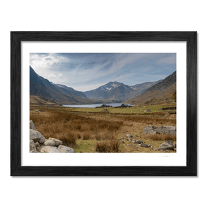 Nua Photography Print Ogwen Valley and Tryfan Mountain, Snowdonia, Wales Ogwen Valley and Tryfan Mountain Snowdonia Print | Nua Photography