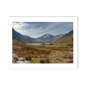 Nua Photography Print Ogwen Valley and Tryfan Mountain, Snowdonia, Wales Ogwen Valley and Tryfan Mountain Snowdonia Print | Nua Photography