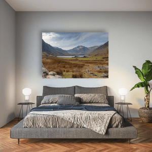 Nua Photography Print Ogwen Valley and Tryfan Mountain, Snowdonia, Wales Ogwen Valley and Tryfan Mountain Snowdonia Print | Nua Photography